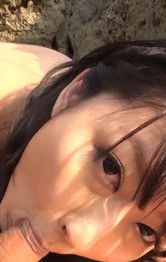 Top Japanese Outdoor Sex Videos - Megumi Haruka Asian busty sucks balls and strokes cock on sand